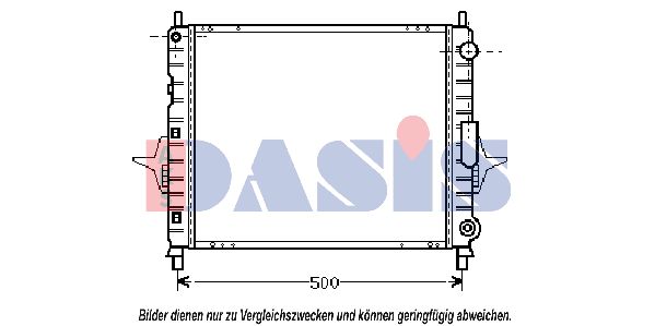 AKS DASIS radiatorius, variklio aušinimas 181050N